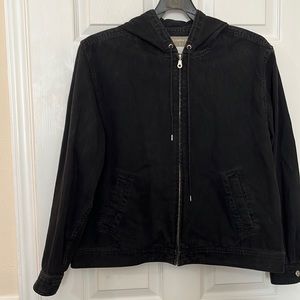 Liz Claiborne Denim Full Zip Hoodie Size XL